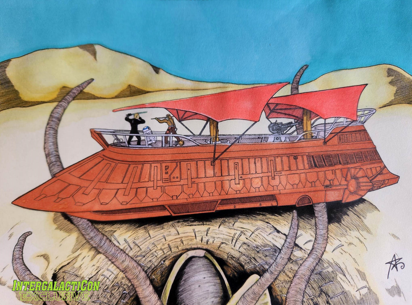 Exclusive "Jabba's Sail Barge" 8.5x11 Print