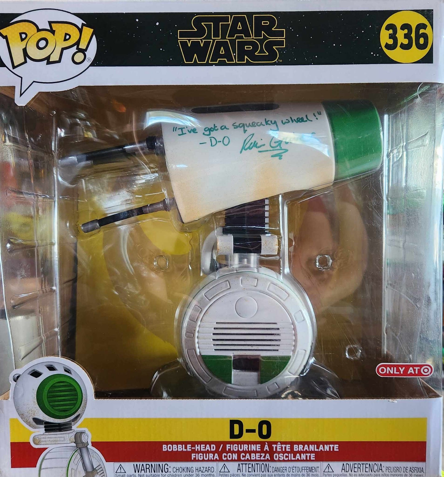 Signed 10" Funko Pop! D-O (w/ Quote & Character Name)