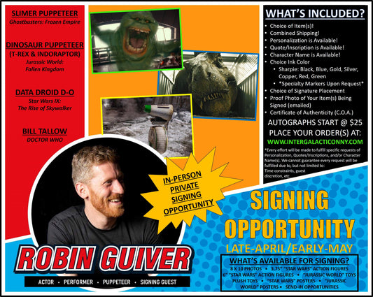 ROBIN GUIVER (Send-Ins - Private Signing)