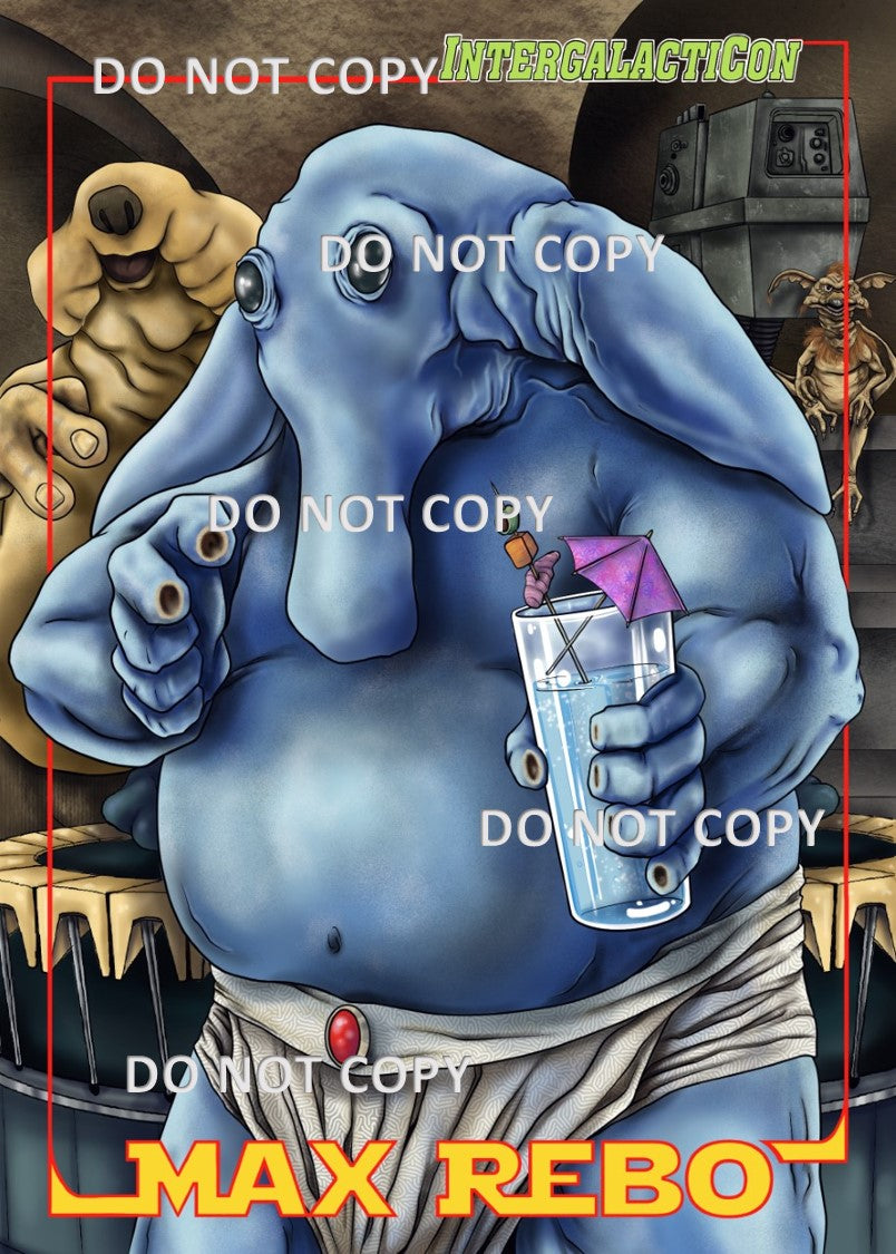 Exclusive Max Rebo Trading Card